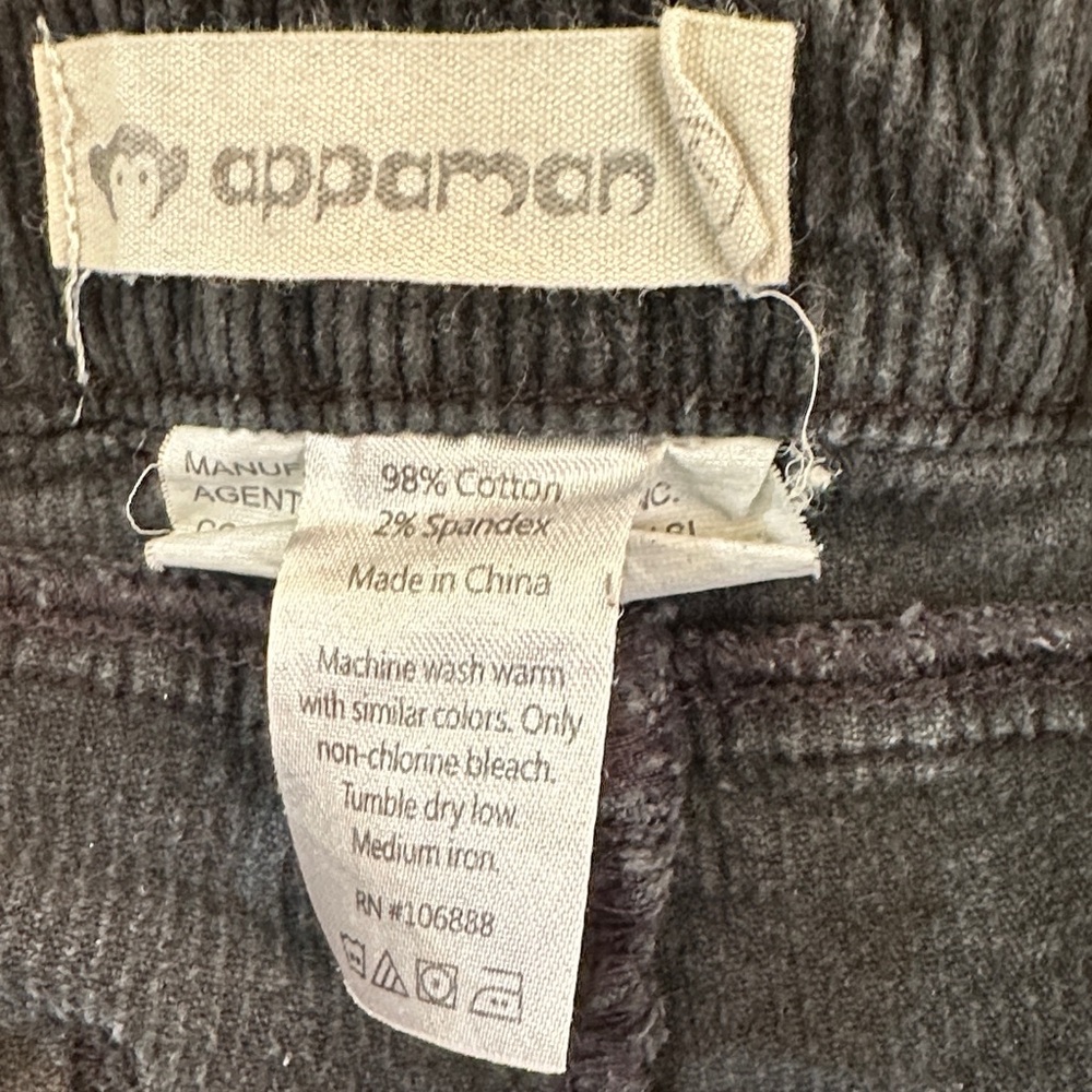Appaman Black Corduroy Toddler Pants - Picture 2 of 3